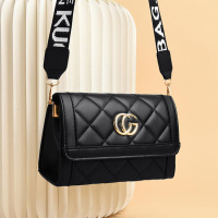 2020年新款女包夏季包菱格绣线女士单肩包小香风字母小包N1513