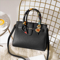 古思奇女包新款2020时尚丝巾包包缠包包手提复古大容量铂金包N1550