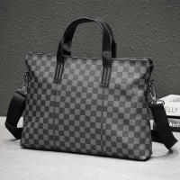 2020款男包商务包男士手提包公文包横款单肩包斜挎包背包格子G2093