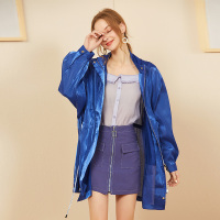 依尚街区bf原宿风学生外套女宽松显瘦2019春新款字母洋气风衣潮