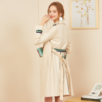 依尚街区小香风上衣外套女2019新款时尚韩版修身显瘦名媛风衣潮