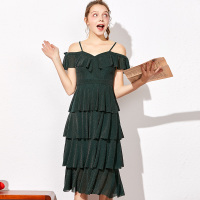 依尚街区春季显瘦长裙泰国裙超仙旅游海边度假沙滩裙吊带连衣裙