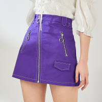 依尚街区韩版洋气高腰短裙女2020夏新款时尚韩版学生潮流半身裙
