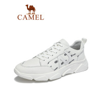 camel骆驼男鞋2019春新款真皮运动鞋男休闲鞋皮鞋男韩版百搭潮鞋老爹鞋