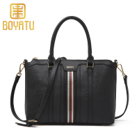 柏雅图（Boyatu）手提包2018通勤百搭牛皮单肩包斜跨女包包