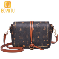 柏雅图(boyatu)2019新款女包包时尚印花斜挎包女小包包休闲百搭单肩包