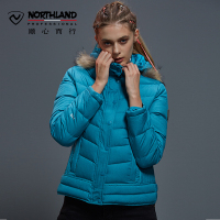 NORTHLAND/诺诗兰户外女式冬款加厚保暖连帽白鸭绒羽绒服GD042702