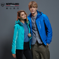 诺诗兰户外透湿透气全压胶防水透气三合一冲锋衣男女两件套西藏