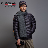 诺诗兰2017秋冬男轻量保暖800蓬白鹅绒羽绒服