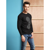 LEE T-shirt 男子圆领印花长袖T恤 L15847T78K11