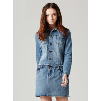 LEE 女装长袖牛仔连衣裙 L155626601VM