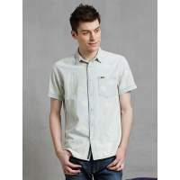 Lee 时尚短袖男士衬衫 L15091Z431AV