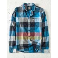 LEE男士商务休闲格子纯棉衬衣 长袖衬衫L15074Y10AN8