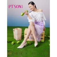 百田森商场同款2021春季新款轻奢羊皮高跟鞋设计感小众气质单鞋女