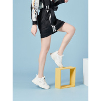 百田森2021秋季新款炸街老爹鞋女透气小虎牙减龄元气休闲运动鞋女