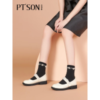 百田森2021秋季新款学院风玛丽珍鞋女串珠日系JK制服单鞋