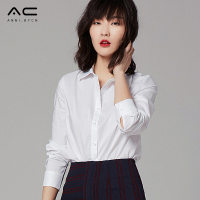 衬衫女春夏长袖2018新款韩范潮时尚休闲职业装白色衬衣打底衫