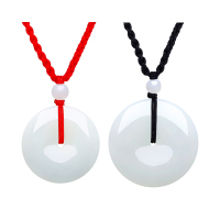 周六福(ZHOULIUFU) 珠宝和田玉平安扣吊坠男女玉坠玉石挂件 YA040861