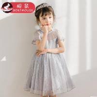 船鼠童装女童蕾丝连衣裙夏季 气质儿童公主裙宝宝洋气裙子