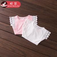 boatmouse船鼠宝宝无袖上衣儿童打底衫夏季薄 韩版圆领童装女童背心