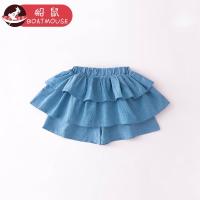 boatmouse船鼠童装女童半身裙短裙夏季薄款女孩蛋糕裙 韩版儿童裙子