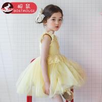 boatmouse船鼠公主裙女童蓬蓬纱裙生日洋气儿童裙子 夏季宝宝连衣裙