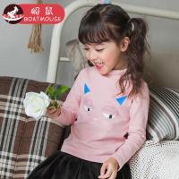 boatmouse反季船鼠童装宝宝上衣卡通高领加厚秋冬装儿童长袖t恤女童打底衫