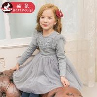 boatmouse船鼠儿童裙子 童装女童连衣裙蓬蓬纱蕾丝花边小女孩公主裙
