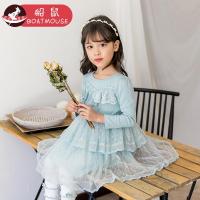 boatmouse船鼠宝宝公主裙小女孩蕾丝蛋糕裙 儿童裙子女童连衣裙春秋