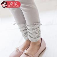 boatmouse船鼠女童打底裤春秋外穿修身弹力高腰韩版褶皱儿童裤子女宝宝长裤