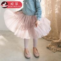 boatmouse船鼠女童纱裙裤春秋2019新款韩版裤裙儿童裤子高腰女宝宝打底裤