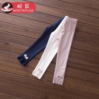 boatmouse船鼠女童打底裤春秋2019新款蕾丝花边公主韩版女宝宝长裤儿童裤子