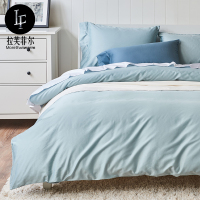 【60支埃及长绒棉】60支高支高密纯棉简约床上套件全棉纯色床上用品四件套