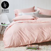 【60支埃及长绒棉】60支高支高密纯棉简约床上套件全棉纯色床上用品四件套