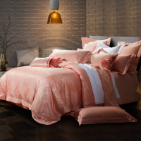 【贡缎提花】欧式贡缎提花四件套双人床上用品被套夏季