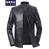 雅鹿男装 加绒加厚 挺括有型 秋冬易打理男款皮衣男中年外套 S59EDPA01828