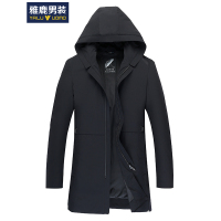 羽绒服男长款加厚保暖修身休闲连帽男士时尚羽绒服外套 S63EDJA0B016