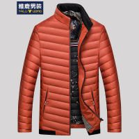 雅鹿男装立领冬装新款青年男式时尚休闲保暖外套16Q801