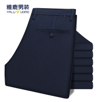 雅鹿男装2019年弹力裤子春秋男士修身商务裤子DE1KB025F