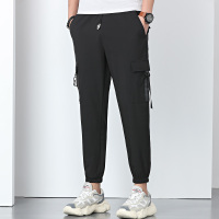 雅鹿男装春季新款休闲裤男宽松运动裤收脚裤束脚裤九分裤13601396