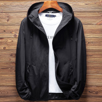 雅鹿男装夏季休闲连帽男士夹克薄款男士防晒衣S04FCJA19629S1