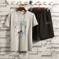 雅鹿男士T恤休闲运动套装YLTZ011