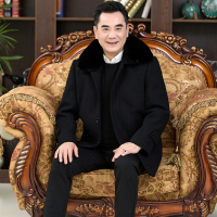 雅鹿男装男士毛呢大衣YLZYL17701