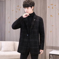 雅鹿男装男士毛呢大衣YLZYLXD8013