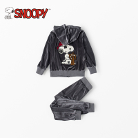 snoopy/史努比童装2018秋装新款男童运动卡通长袖套装