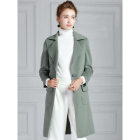 红豆女装Hodo Ladies韩版羊毛宽松毛呢外套复古双面呢大衣女