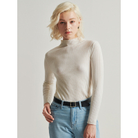 红豆女装Hodo Ladies半高领羊毛衫套头针织衫罗纹修身打底毛衣女