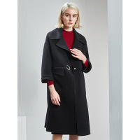 红豆女装Hodo Ladies宽松气质羊毛双面呢毛呢外套女