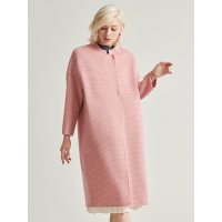 红豆女装Hodo Ladies双面呢格子大衣女中长款毛呢大衣韩版毛呢外套女