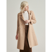 红豆女装Hodo Ladies赫本风宽松韩版双面呢大衣女中长款毛呢外套